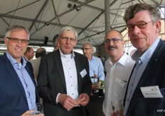 Gerard Pronk (Coforta), Toon van Tuijl en Peter van Osch van Veiling Zaltbommel en Rien van Doorn van FruitMasters