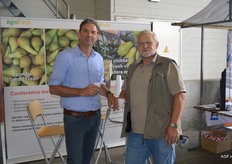 Jan Vernooij van AgroFresh met Willy van Rooijen van Vrisolatie.