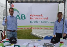 Dennis Oomen en Sonja Haag van AB Midden Nederland.