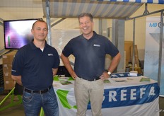 Bert Kemp en Dick Verkade van Greefa.