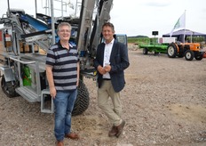 John Bal en Gerard Kievits, organisatoren van de perendag.