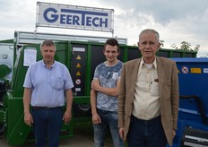Jan van de Geer, Robert van de Geer en Theo van Wikselaar van Geertech.