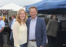 mooi plaatje: Kees met zijn dochter Lisanne.