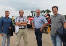 Kees blijderveen, Wim van Zoelen van FruitNL, Peter Kooijman van Syores en Simon Oostveen van Gebr. Oostveen.