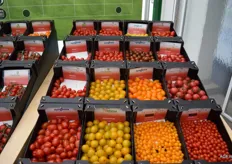 Een aantal van de vele tomatenvariëteiten.