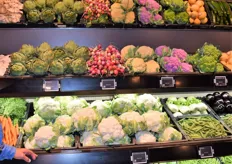 Kleurrijke groenten versterken elkaars uitstraling