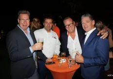 Juri Falandt (Milestone Fresh), Marco Vink (Hellmann), Co van Es (Milestone Fresh) en Jan van Kessel van BG Doors