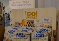 Yellow Chips toonde 'Go Pure'. Chips met een natural crunch!