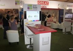 Een lege stand bij James Hutton Limited. Doordat de beurs woensdag niet door ging, waren een aantal bedrijven ook de tweede dag niet aanwezig. Dat gold bijvoorbeeld ook voor Greenvale AP.
