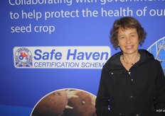 Sophie Churchill van AHDB Potatoes werkt gedeeltelijk samenmet de Britse overheid. Zij houden zich bezig met research, projecten en export. Het bedrijf probeert met Britse zaden toegang te krijgen tot de Keniaanse markt.