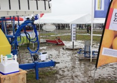 Het werd uiteindelijk zo drassig dat het niet overal mogelijk was om bij te komen.