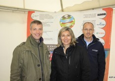 Guillaume Planchon (Downs), Karine Martin (All Vegetable Solutions) en Eric Colpaert (Klim'top). Onder de overkoepelende organisatie van All Vegetable Solutions horen Downs en Klim'top. Zij houden zich bezig met de aardappel van A-Z.