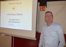 Alex Deuzeman van DeuBuCo geeft de workshop Cijfers en is financieel jurylid bij Groenteman met Ster. Hij maakte een benchmark van de jaarcijfers van de deelnemers.
