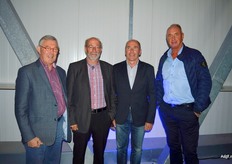 Leo Pels van het gelijknamige bedrijf, Daan van der Kooij van Jokofruit, Frans van der Burg van Total Produce en John van Duivenbode van Junior Fruit.