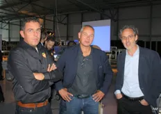 Daaf Bakker (Cool Port Packing), Marco Vermet (Kloosterboer) en Rodrigo Falcone van David del Curto S.A.