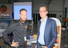 Robbin van Die (Cool Port Packing Rotterdam) en Lennart Visser van Total Produce