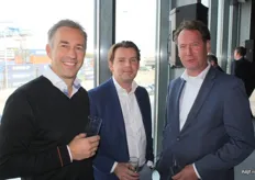 Jeroen Smit, Andre Kok (Dutch Debt Advisors) en Ivo Kalthoff van ABN Amro