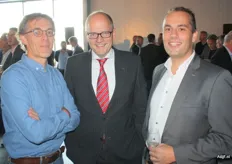 Frank Bus, Peter Vorenkamp (Port of Rotterdam) en Philippe Witsiers van Kloosterboer