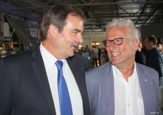 Geanimeerd gesprek tussen Charlie Shaughnessy (Total Produce) en Jack Kloosterboer