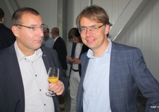 Peter Verbaas (GroentenFruit Huis) en Joris Tenhagen van TripleOre