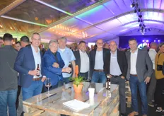 Ralph Wijnands en Albert Vermeulen van Arco, Frans Smits, Winand Vermazeren en Hay Cornelissen van Kaeser en Gerard op 't Veld van Label Solutions