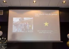 Van Marle vers & gemak uit Kampen behaalt een ster maar kon deze niet zelf ophalen