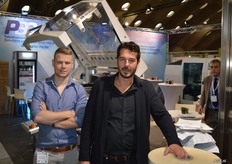 Aubier-Colard, leverancier van krimpfolie en PSC packaging service center, leverancier van krimpfolie machines. Wout Teppers en Dimitri Gielen.