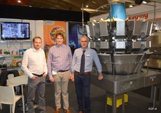 Weegspecialist Ishida Europe. Simon Rutten, Tom Vandijck en Maarten Boghaert.