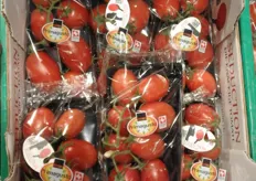 Primagusto Seduction tomaten, van Zwitserse oorsprong, brengen 4 euro per 350 gram op.