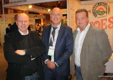 Etienne Vennink (Agro Merchants Group), te midden van John de Boom en Chris-Hans van der Hout van Freight Line Europe