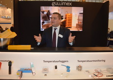 Helemaal klaar voor de 3e dag van de Horecava, Barry Tijink van Gullimex.