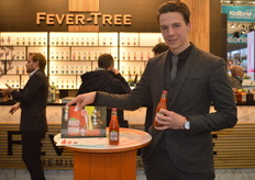 Laurens Karsemeijer van Wonderful met de BigTom Spiced Tomato Mix.