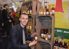 Corne Prins nog een keer maar nu met de Bio-lijn van Flevosap.