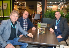 Tiemen Kuipers, Peter Bos en Tjalke Stoelwinder van Greydanus.