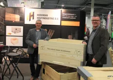 Rien Brinkman en Robert Helderman van Hoekman Houtindustrie: hèt adres voor fruitkisten!