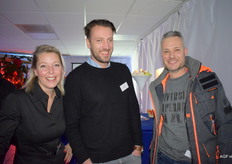 Marielle ter Kuile, Guido Heens van Moekes Maaltijd verzorgen dagelijks verse biologische maaltijden op kinderdagverblijven. Rechts groentespecialist Edwin de Goey-Koot uit Utrecht