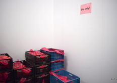 Bioproducten blijven strikt gescheiden en zijn te herkennen aan de rode kleur