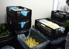 De opslag van producten die verwerkt gaan worden