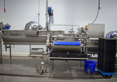 In dit onderdeel worden de groente gewassen met water van 2 graden celcius