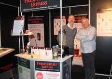 Raimond van Snek en Uko Vegter van Fresh Fruit Express zijn ondertussen niet meer weg te denken van deze beurs met hun frozen smoothie concept.