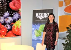 Lindsey Verbrugge van Begro, het bedrijf is gespecialiseerd in diepvries groenten en fruit.
