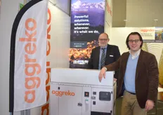 De vertegenwoordiging van Aggreko koeltechniek: Michael Tuda en André Freitag.
