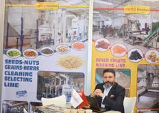 Uluc Yemisci van het Turkse United Makina levert verwerkingsinstallaties voor onder meer noten en gedroogd fruit.