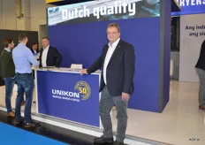 Wim Neels van Unikon. Dit bedrijf bestaat dit jaar 50 jaar en is leverancier van industriële wasmachines.