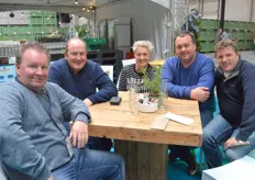 Frank Schoofs van Frank Fruitsorting, Robben Guy, Van Schoenwinkel van Somatrac en Nijs Abdon van Fruitbedrijf Nijs.