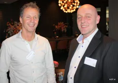 Jan Willem Tolhoek (Veiling Zaltbommel) en Fred Douven (ABB Growers)