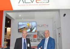 Wim Nelen en Guido Vermeiren van Alvey. Palletising, Conveying en warehous automation.