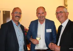 Peter van Osch van Veiling Zaltbommel, Edwin Noordermeer van Tuinderij Vers en Gert Mulder van GroentenFruit Huis