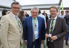 CEO Joachim Coens van Port of Zeebrugge, Bert Barmans van Zespri en Johan Claes BNFW
