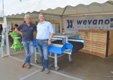 John van Dijk en Bernard van Zwol van Wevano. Wevano is bekend van haar sorteermachines schoningstechniek en transportbanden.